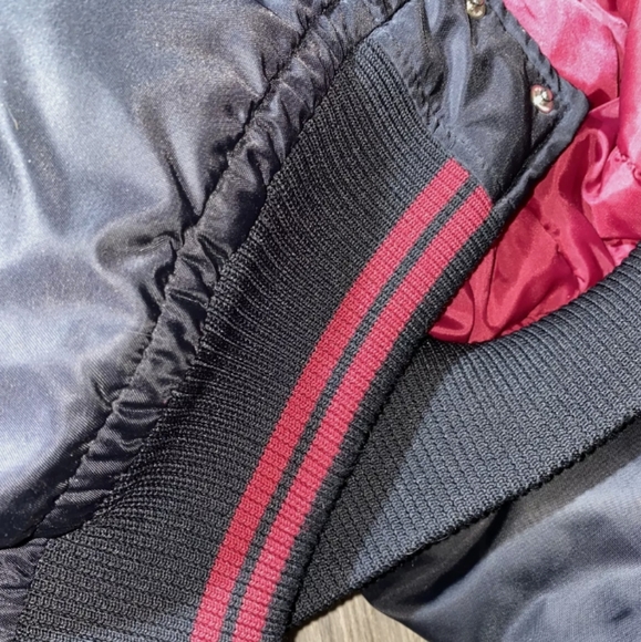 Vintage Puma Varsity Jacket Black/marone size L - Picture 11 of 12